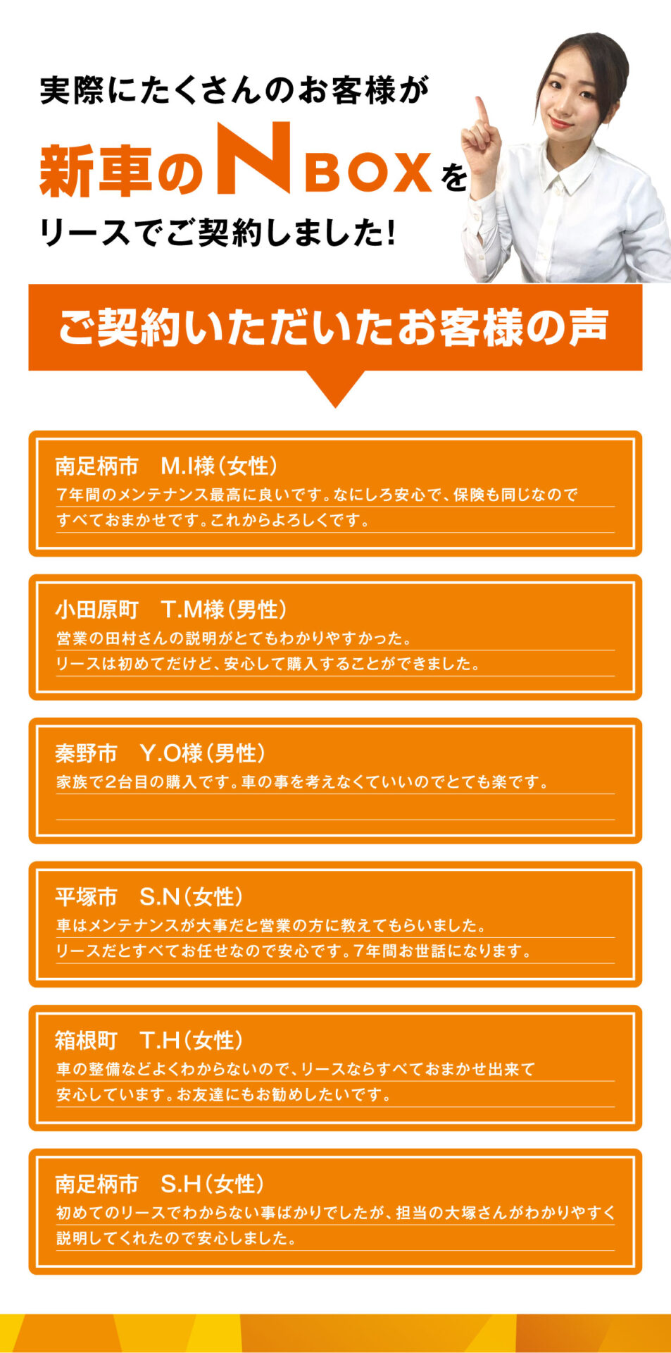 ご契約頂いたお客様の声